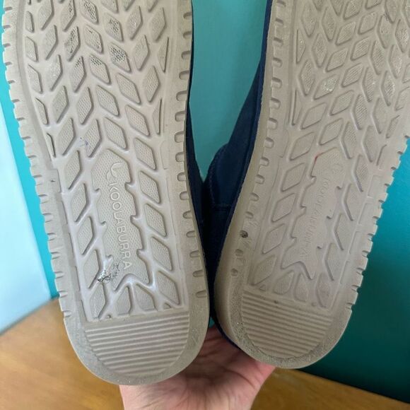 Koolaburra UGG Women’s Remley Navy Suede Mini Faux Shearling Lined Mini Boot - Picture 7 of 9